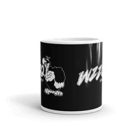 WZZQ 107.5 - design 2 (white with black background) - Terre Haute Indiana  -  Coffee Mug - EdgyHaute