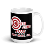 Hunter John's Pizza - ad - Terre Haute Indiana  -  Coffee Mug - EdgyHaute