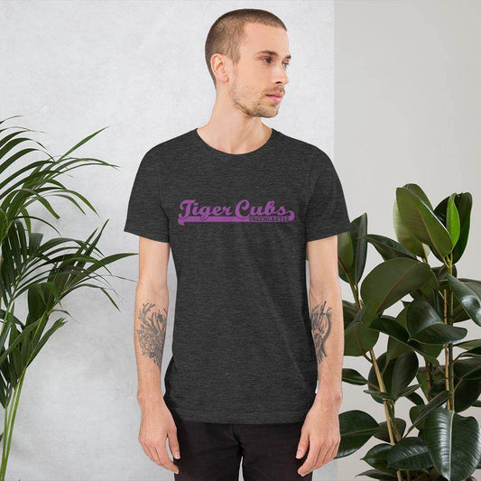 Greencastle HS Tiger Cubs - Banner (purple) - Short-Sleeve Unisex T-Shirt - EdgyHaute