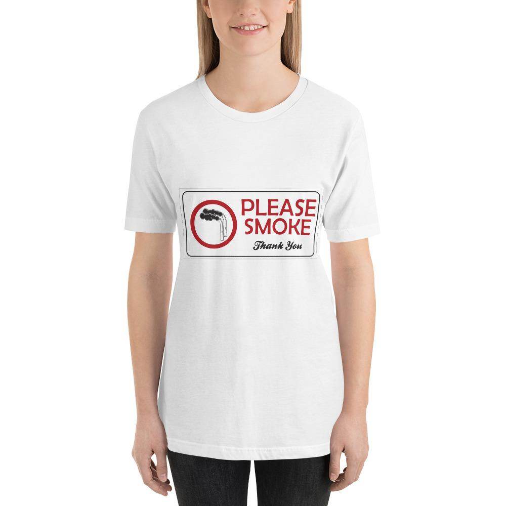 Please Smoke  -  Short-Sleeve Unisex T-Shirt - EdgyHaute