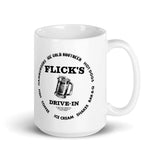 Flick’s Drive-In / Dairy Bar - rootbeer mug design - Brazil Indiana  -  Coffee Mug - EdgyHaute