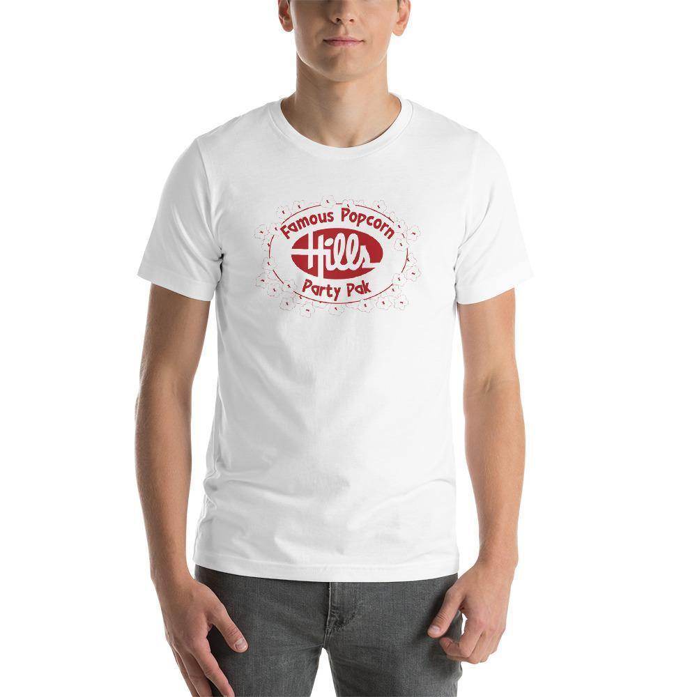 Hills Department Store - Popcorn Party Pak (red) - Terre Haute Indiana  -  Short-Sleeve Unisex T-Shirt - EdgyHaute