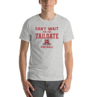 Attica Junior-Senior HS Red Ramblers - Tailgate (red/white)  -  Short-Sleeve Unisex T-Shirt - EdgyHaute