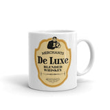 Deluxe Bourbon Whiskey / Merchants Distilling (design 4) - Terre Haute Indiana  -  Coffee Mug - EdgyHaute