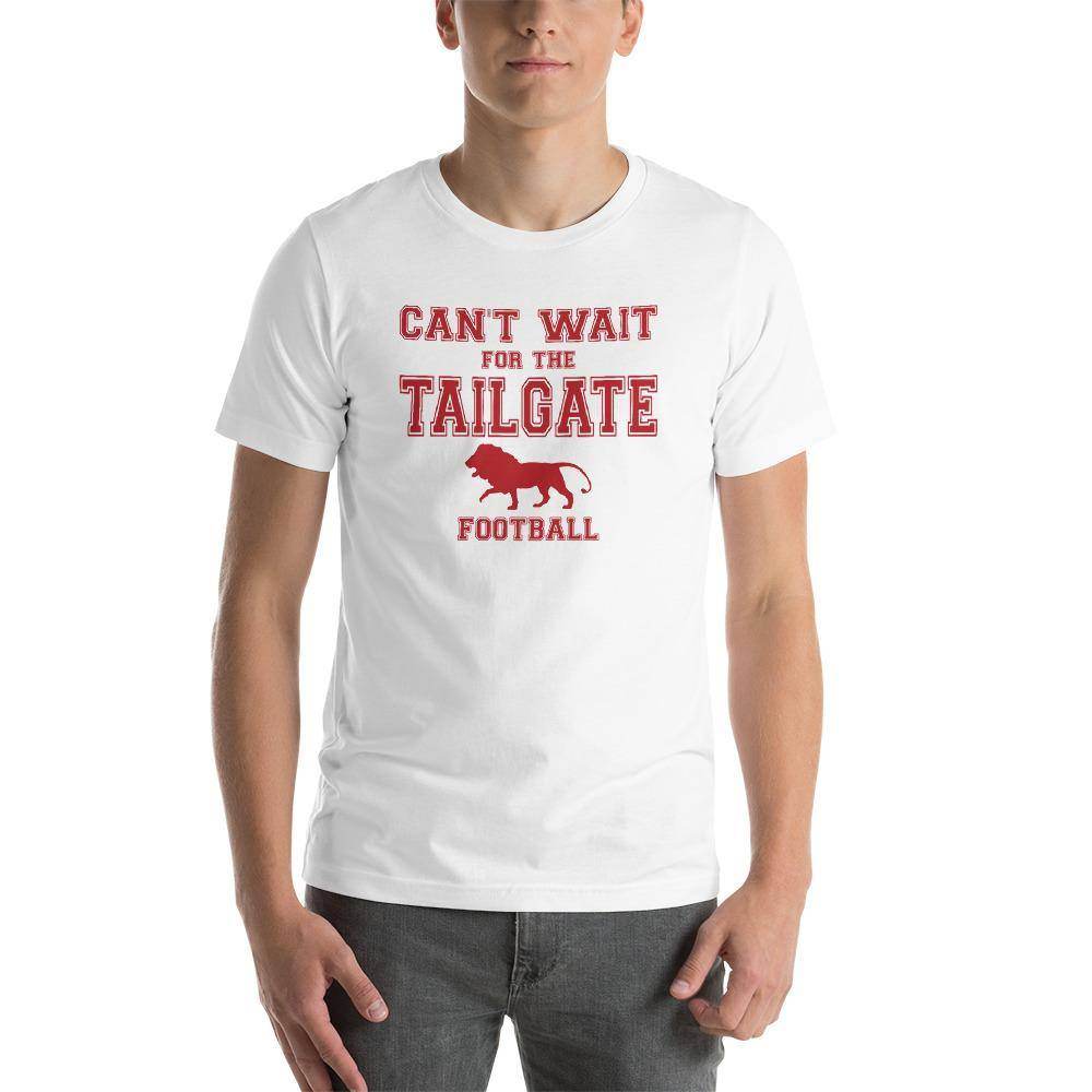 Marshall HS Lions - Tailgate (red/white)  -  Short-Sleeve Unisex T-Shirt - EdgyHaute