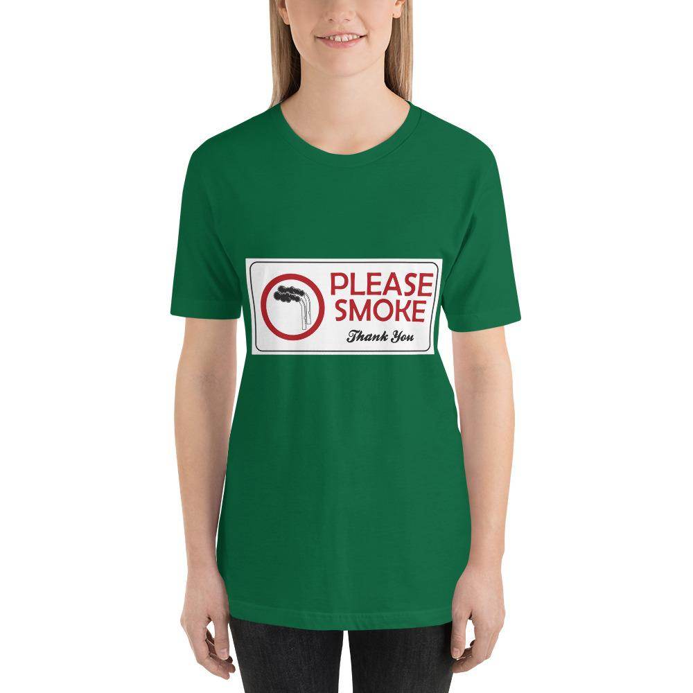 Please Smoke  -  Short-Sleeve Unisex T-Shirt - EdgyHaute