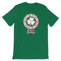 St. Patrick's School Irish - Season's Greetings wreath (red/white)  -  Short-Sleeve Unisex T-Shirt - EdgyHaute
