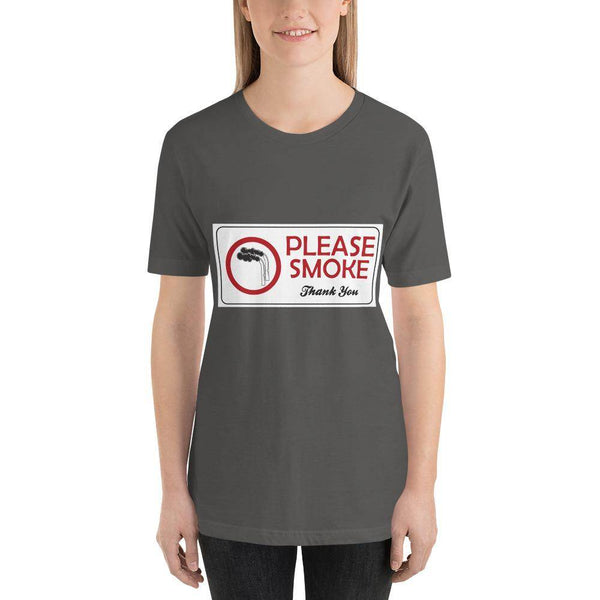 Please Smoke  -  Short-Sleeve Unisex T-Shirt - EdgyHaute