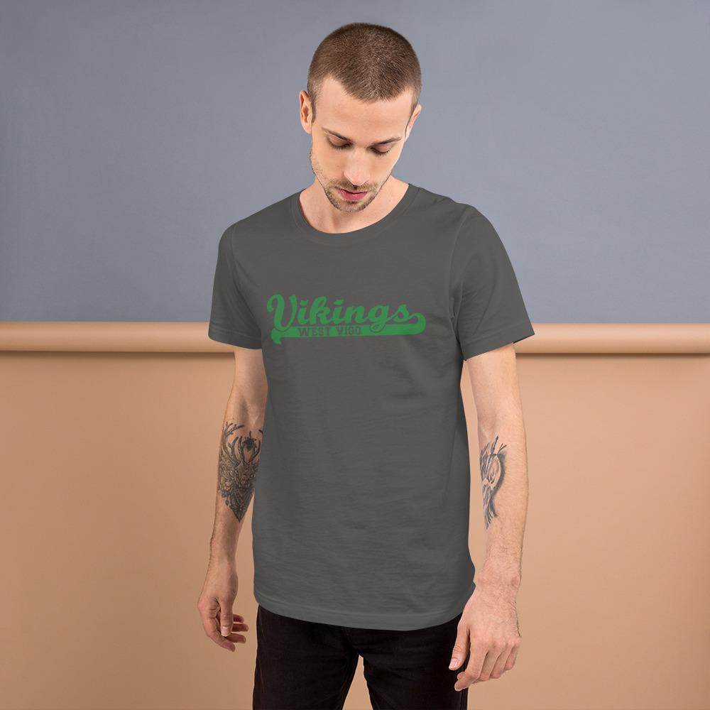 West Vigo HS Vikings - Banner (green)  -  Short-Sleeve Unisex T-Shirt - EdgyHaute