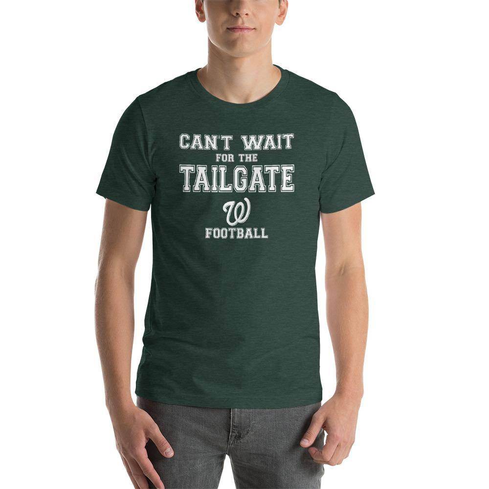 West Vigo HS Vikings - Tailgate (white)  -  Short-Sleeve Unisex T-Shirt - EdgyHaute