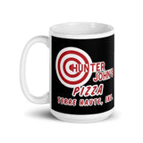 Hunter John's Pizza - ad - Terre Haute Indiana  -  Coffee Mug - EdgyHaute