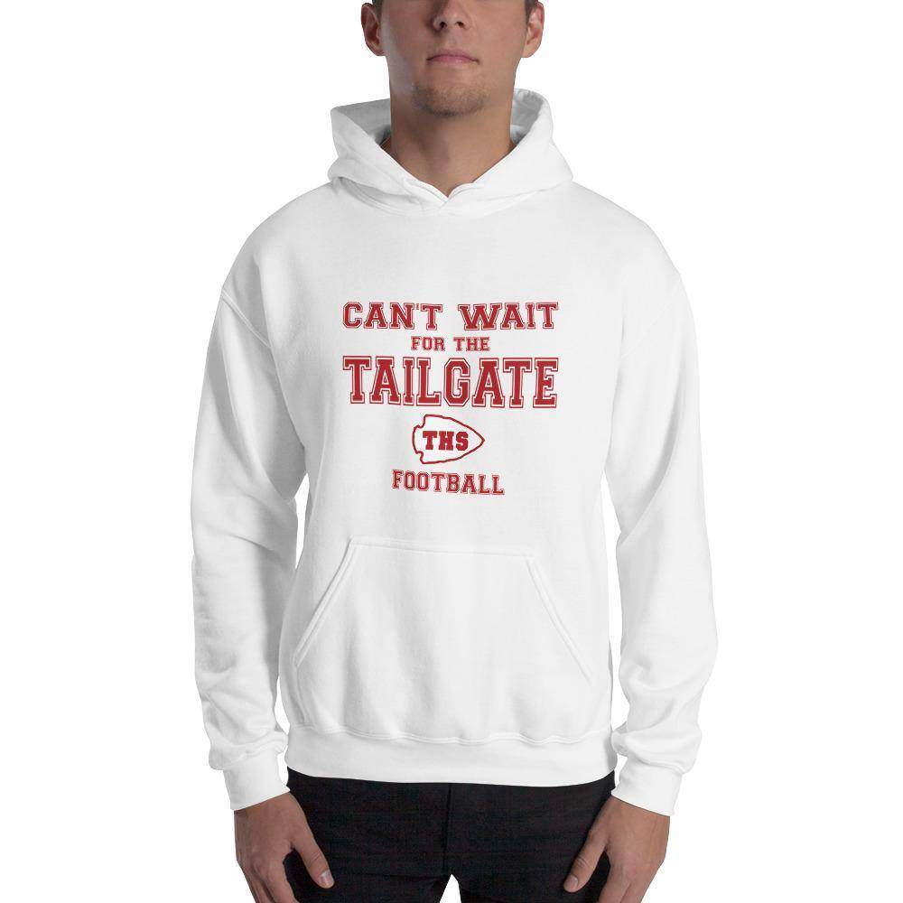 Terre Haute South HS Braves - Tailgate (red/white)  -  Hooded Sweatshirt - EdgyHaute