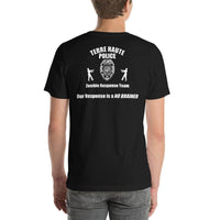 IN - Vigo County - Terre Haute Police - Zombie Response Team (white)  -  Short-Sleeve Unisex T-Shirt - EdgyHaute