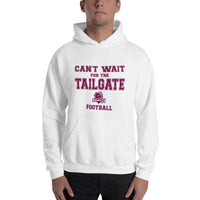 Northview HS Knights - Tailgate (maroon/gray)  -  Hooded Sweatshirt - EdgyHaute