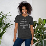 Northview HS Knights - Superpower (gray)  -  Short-Sleeve Unisex T-Shirt - EdgyHaute