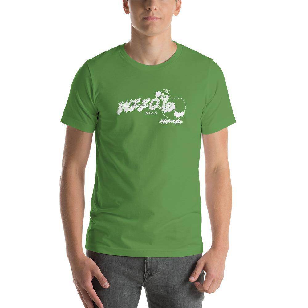 WZZQ 107.5 - design 2 (white) - Terre Haute Indiana  -  Short-Sleeve Unisex T-Shirt - EdgyHaute