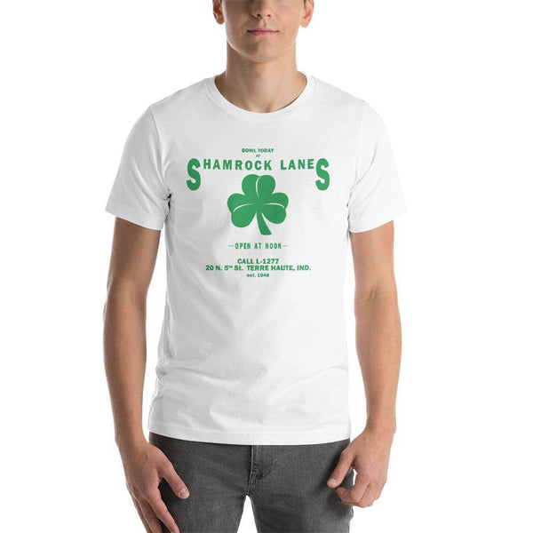 Shamrock Lanes (green)- Terre Haute Indiana  -  Short-Sleeve Unisex T-Shirt - EdgyHaute