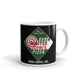 Hunter John's Pizza - sign - Terre Haute Indiana  -  Coffee Mug - EdgyHaute