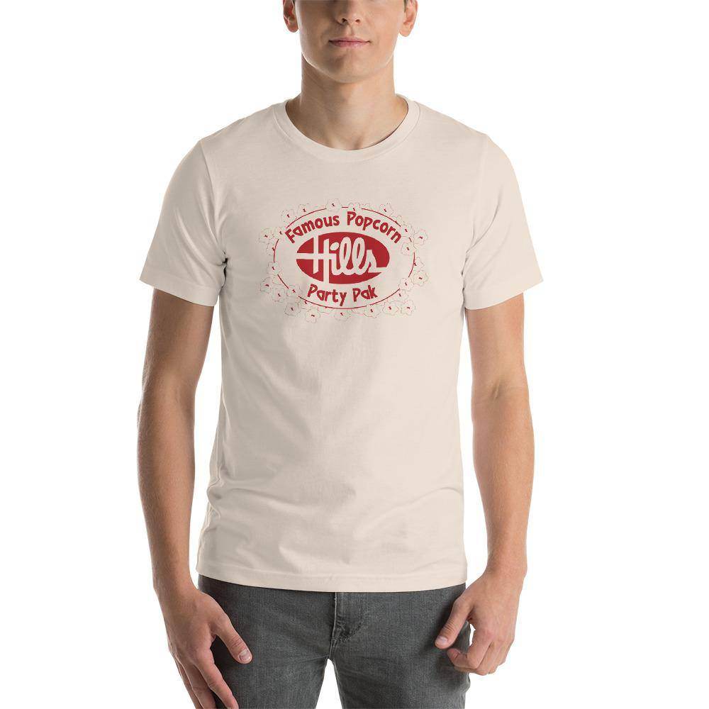 Hills Department Store - Popcorn Party Pak (red) - Terre Haute Indiana  -  Short-Sleeve Unisex T-Shirt - EdgyHaute