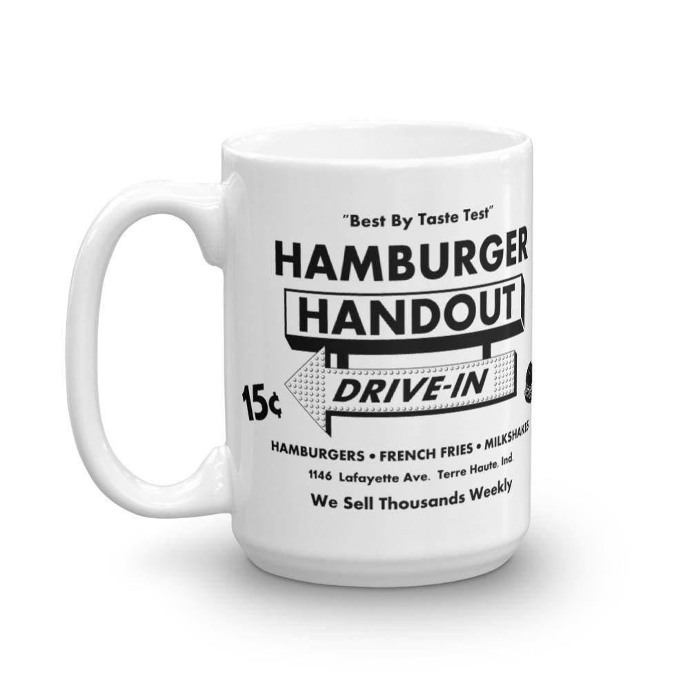 Hamburger Handout Drive-In - Terre Haute Indiana  -  Coffee Mug - EdgyHaute