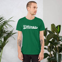 West Vigo HS Vikings - Banner (white)  -  Short-Sleeve Unisex T-Shirt - EdgyHaute