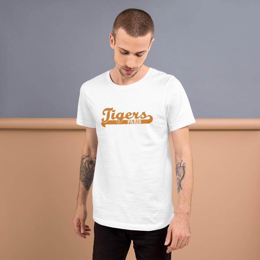 Paris HS Tigers - Banner (orange)  -  Short-Sleeve Unisex T-Shirt - EdgyHaute