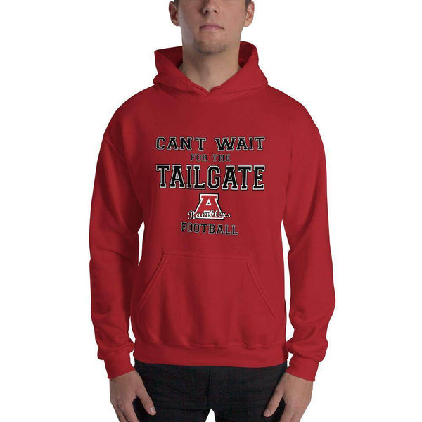 Attica Junior-Senior HS Red Ramblers - Tailgate (black/white)  -  Hooded Sweatshirt - EdgyHaute