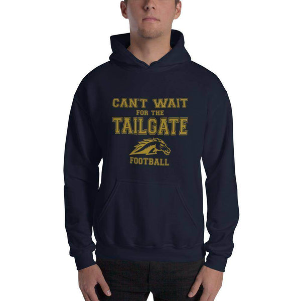 Fountain Central Jr/Sr HS Mustangs - Tailgate (gold)  -  Hooded Sweatshirt - EdgyHaute