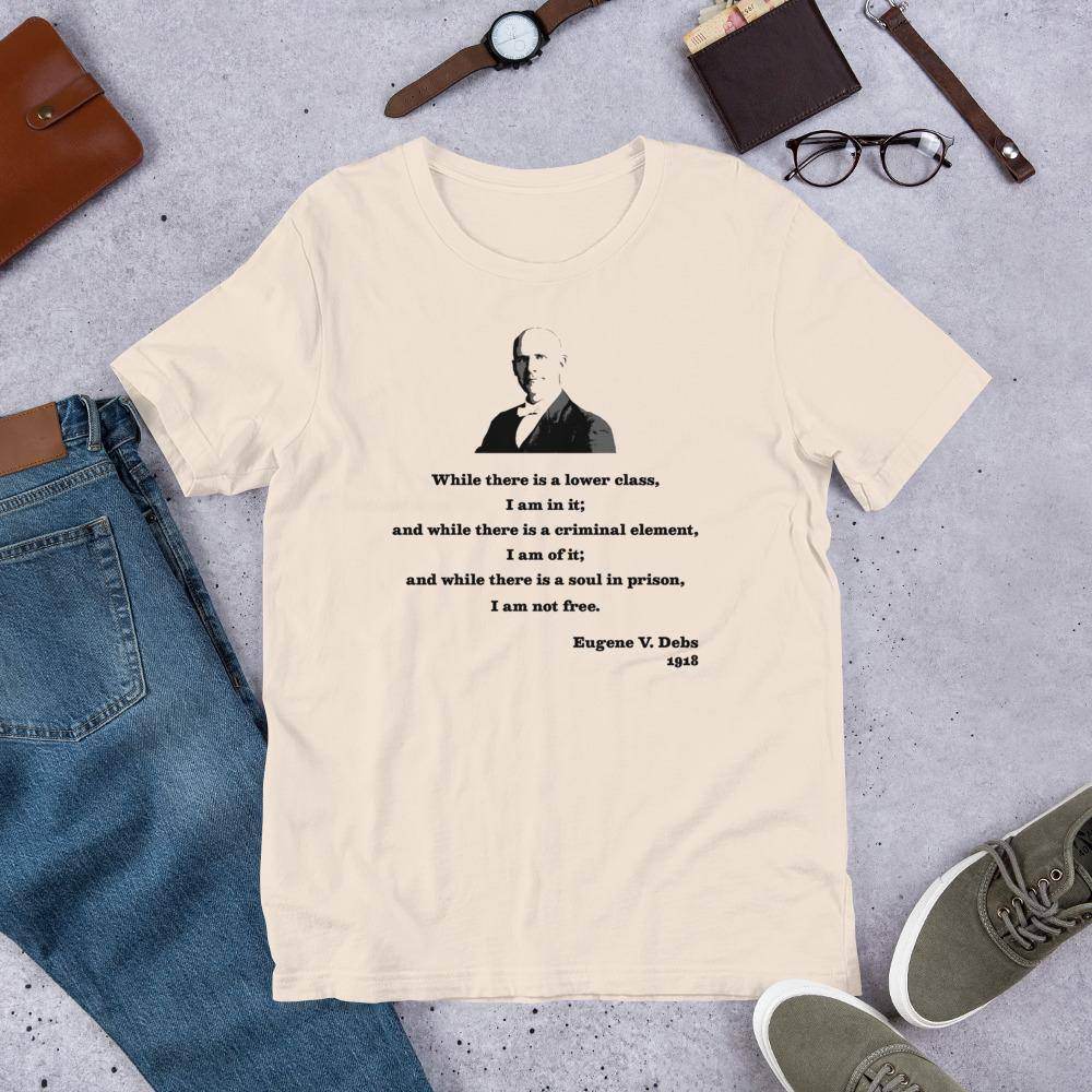 Eugene V. Debs - Design 5 (black/gray)  -  Short-Sleeve Unisex T-Shirt - EdgyHaute