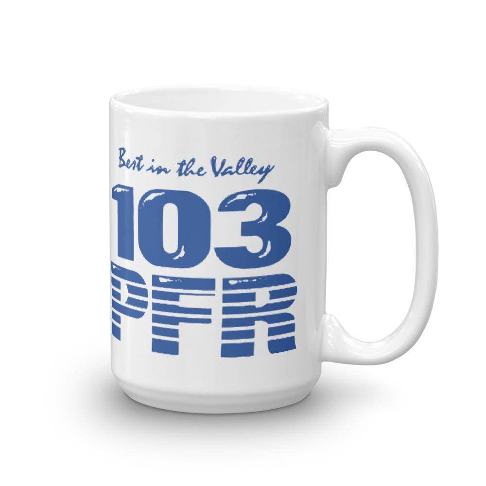 WPFR 103 (blue) - Terre Haute Indiana  -  Coffee Mug - EdgyHaute