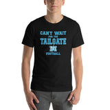 Martinsville Jr.-Sr. HS Blue Streaks - Tailgate (blue/white)  -  Short-Sleeve Unisex T-Shirt - EdgyHaute