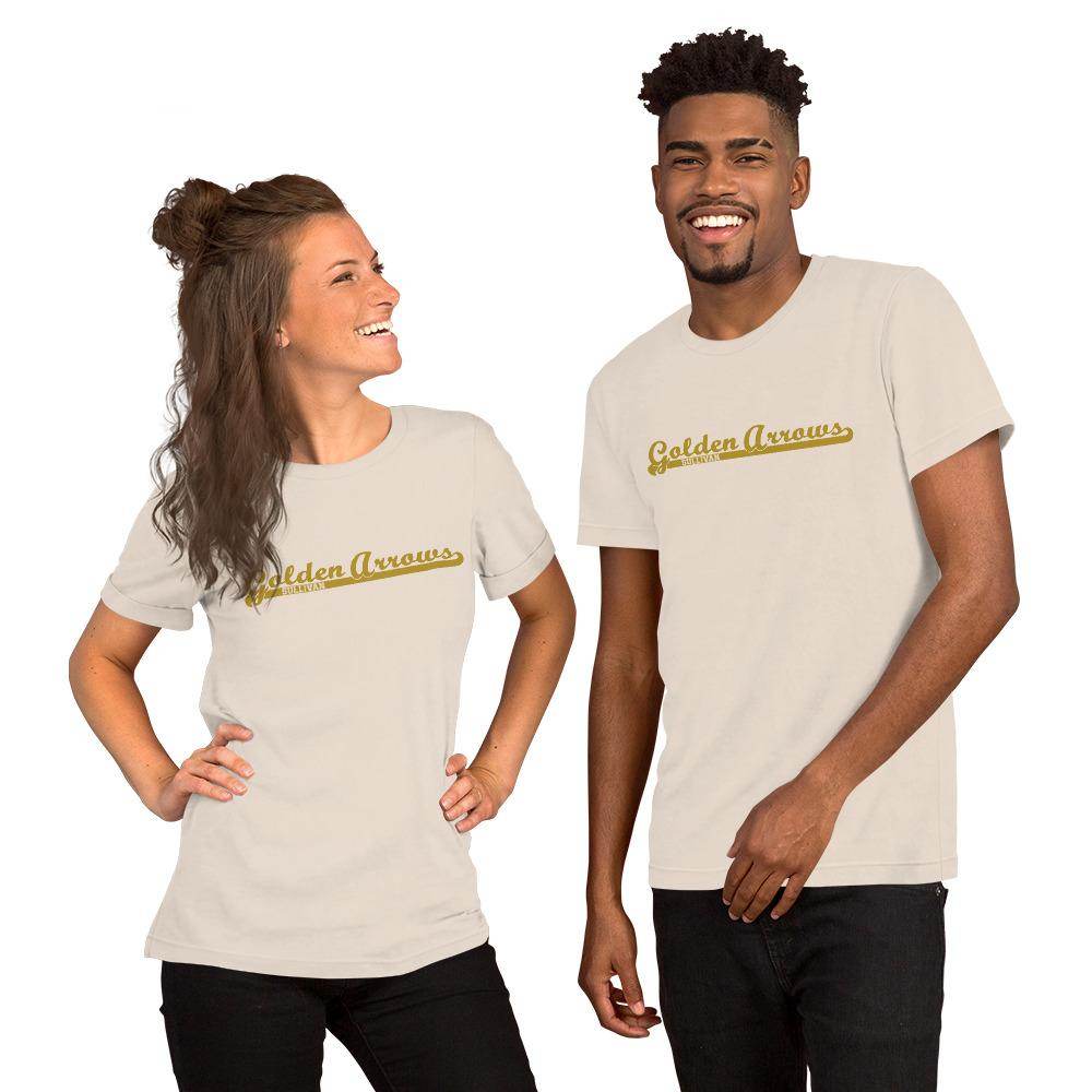 Sullivan HS Golden Arrows - Banner (gold)  -  Short-Sleeve Unisex T-Shirt - EdgyHaute