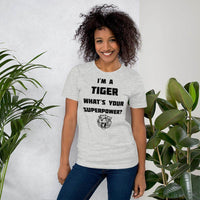 Paris HS Tigers - Superpower (black)  -  Short-Sleeve Unisex T-Shirt - EdgyHaute