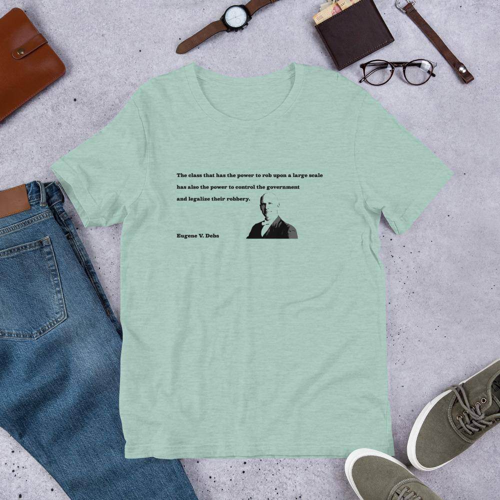 Eugene V. Debs - Design 3 (black/gray)  -  Short-Sleeve Unisex T-Shirt - EdgyHaute