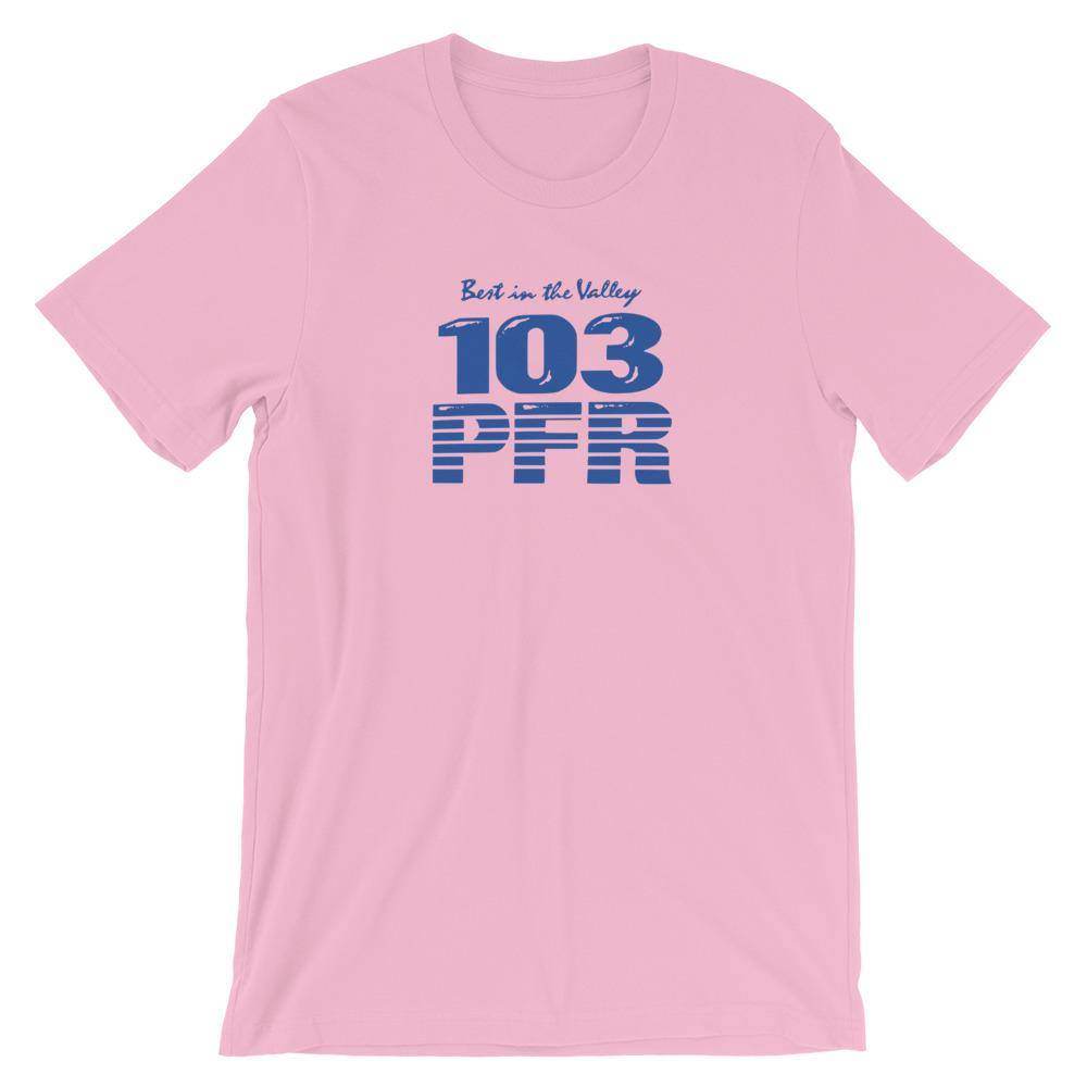 WPFR 103 (blue) - Terre Haute Indiana  -  Short-Sleeve Unisex T-Shirt - EdgyHaute