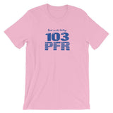 WPFR 103 (blue) - Terre Haute Indiana  -  Short-Sleeve Unisex T-Shirt - EdgyHaute