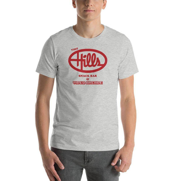Hills Department Store Snack Bar (red) - Terre Haute Indiana  -  Short-Sleeve Unisex T-Shirt - EdgyHaute