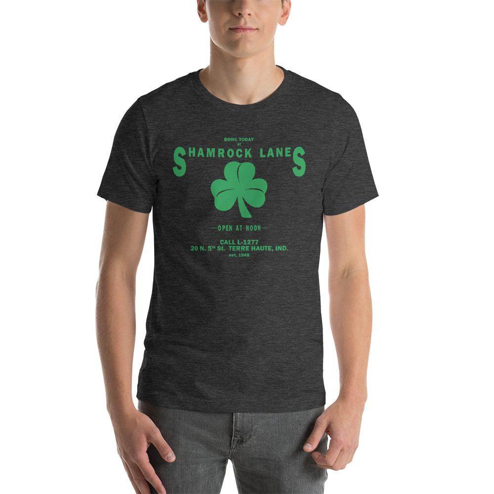 Shamrock Lanes (green)- Terre Haute Indiana  -  Short-Sleeve Unisex T-Shirt - EdgyHaute