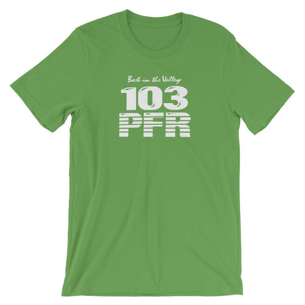 WPFR 103 (white) - Terre Haute Indiana  -  Short-Sleeve Unisex T-Shirt - EdgyHaute