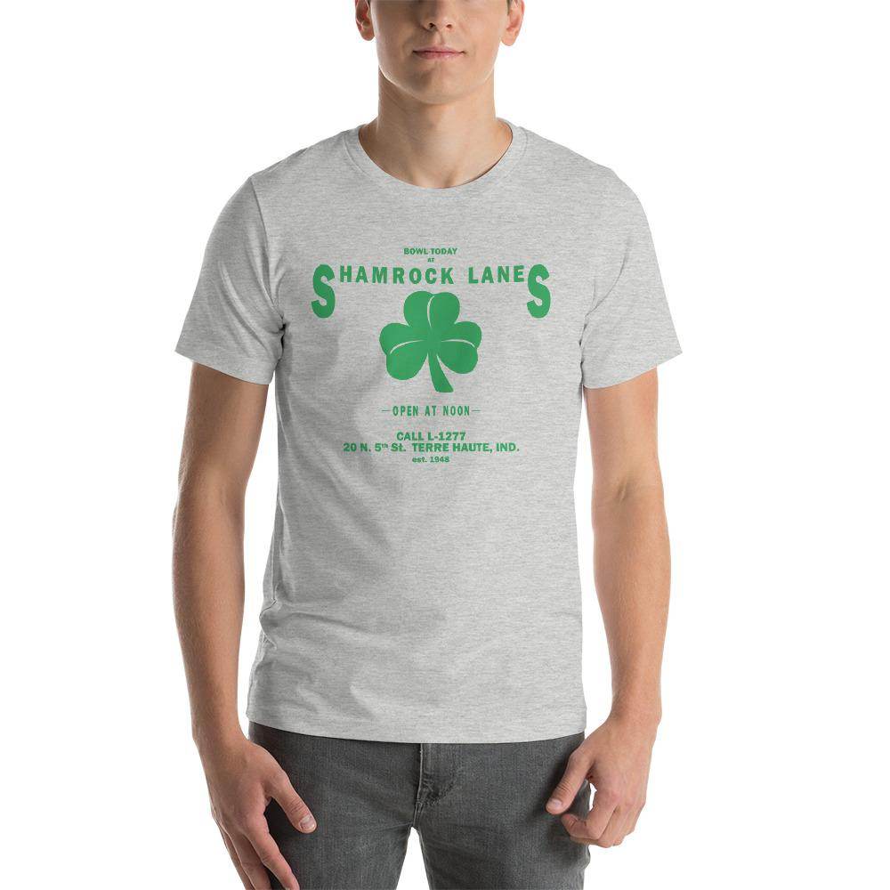 Shamrock Lanes (green)- Terre Haute Indiana  -  Short-Sleeve Unisex T-Shirt - EdgyHaute