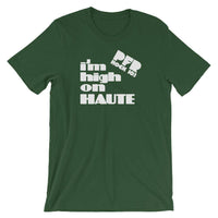 WPFR 103 - High on Haute (white) - Terre Haute Indiana  -  Short-Sleeve Unisex T-Shirt - EdgyHaute