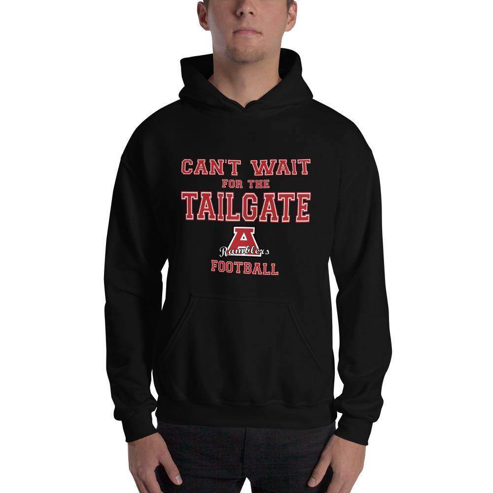 Attica Junior-Senior HS Red Ramblers - Tailgate (red/white)  -  Hooded Sweatshirt - EdgyHaute