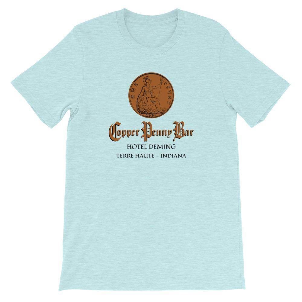 Copper Penny Bar - Terre Haute Indiana - Short-Sleeve Unisex T-Shirt - EdgyHaute