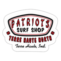 Terre Haute North HS Patriots Surf Shop - Sticker (Indoor/Outdoor) - white matte