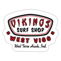 West Vigo HS Vikings Surf Shop - Sticker (Indoor/Outdoor) - white matte