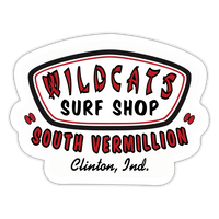 South Vermillion HS Wildcats Surf Shop -Sticker (Indoor/Outdoor) - white matte