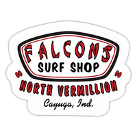 North Vermillion HS Falcons Surf Shop - Sticker (Indoor/Outdoor) - white matte