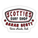 Sarah Scott MS Scotties Surf Shop - Sticker (Indoor/Outdoor) - white matte