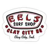 Clay City HS Eels Surf Shop - Sticker (Indoor/Outdoor) - white matte