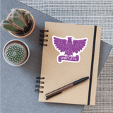 Garfield HS Purple Eagles - Spirit of 7-6  - Sticker - white matte